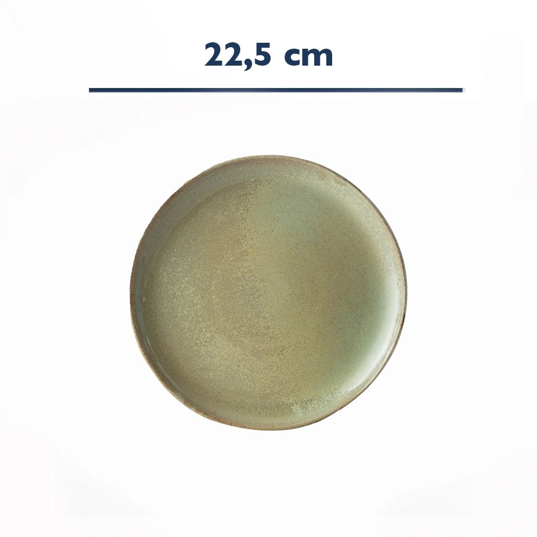 Stoneware Kahvaltı Tabağı - Müdavim Yeşil