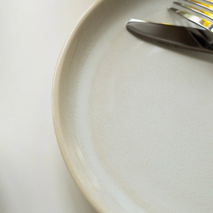 Stoneware Kahvaltı Tabağı - İnci Beyaz