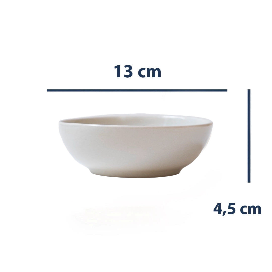 Stoneware Kase - İnci Beyaz