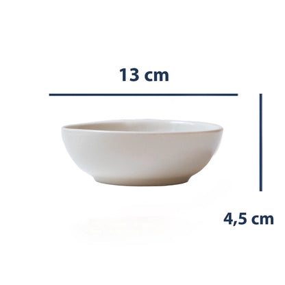 Stoneware Kase - İnci Beyaz