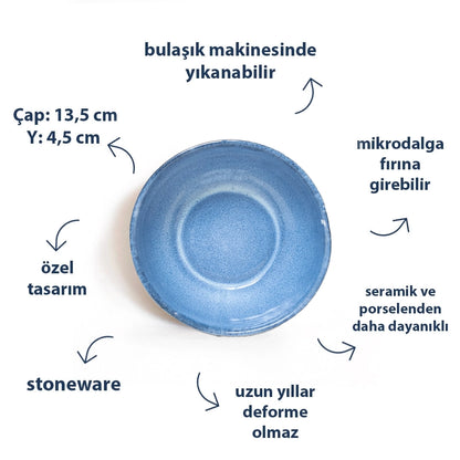 Stoneware Kase - Sayfi Mavi