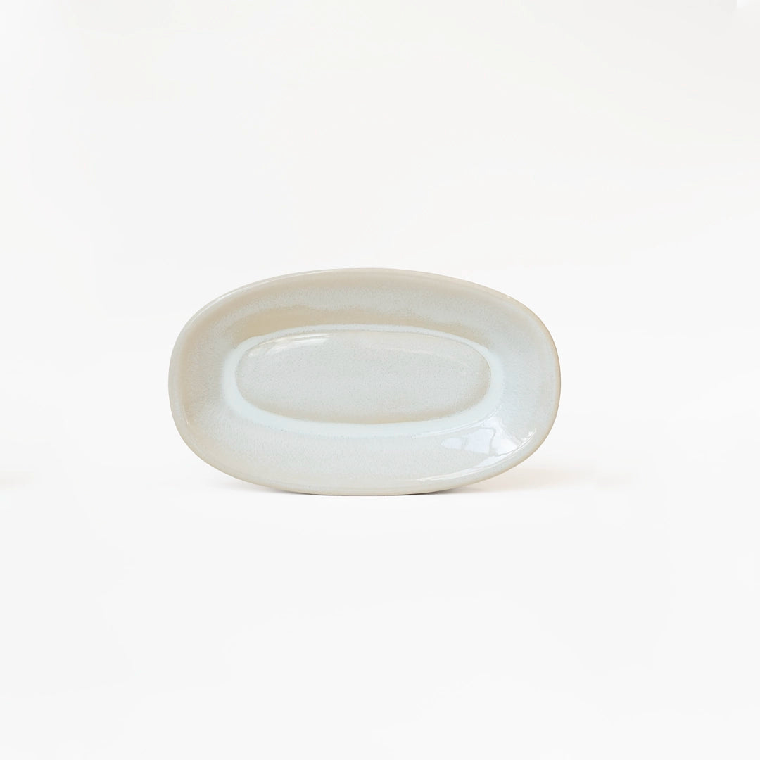 Stoneware Kayık Sosluk - İnci Beyaz