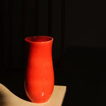 Stoneware Sütun Vazo - Mercan
