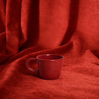 Stoneware Küçük Boy Kupa - Dem Kırmızı