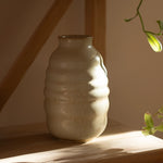 Stoneware Bombeli Vazo - Krem