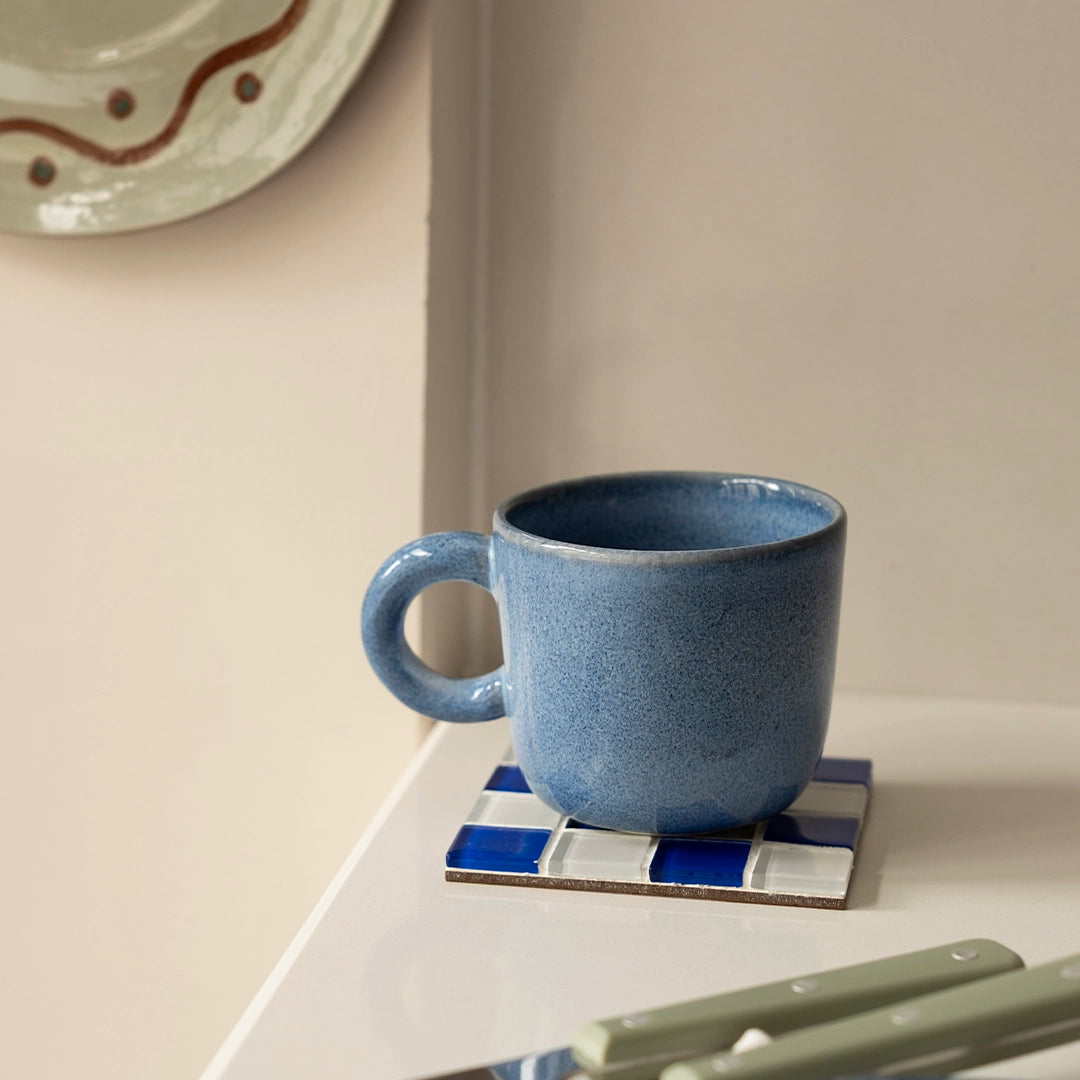 Stoneware Kupa - Sayfi Mavi