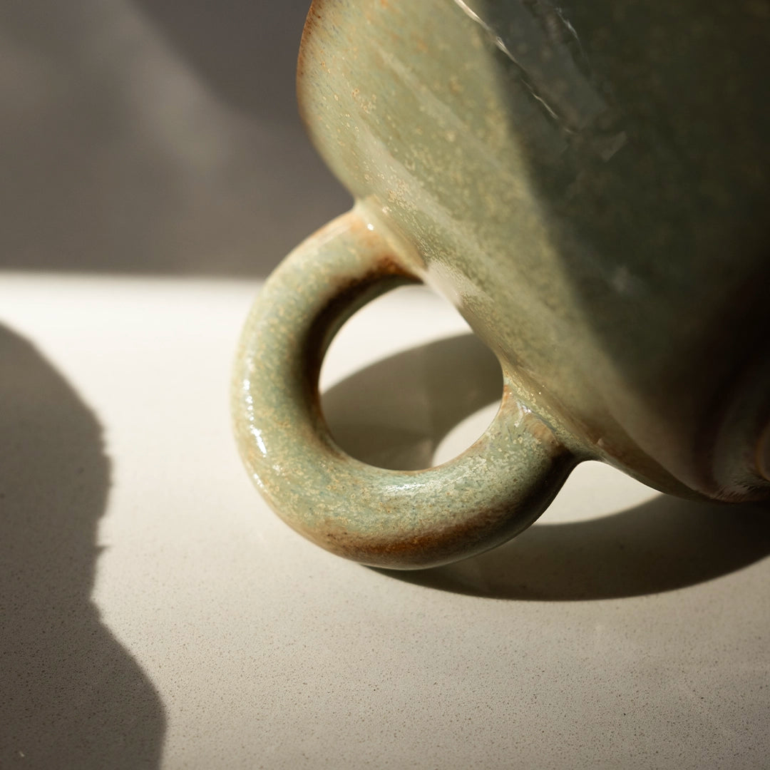 Stoneware Kupa - Müdavim Yeşil