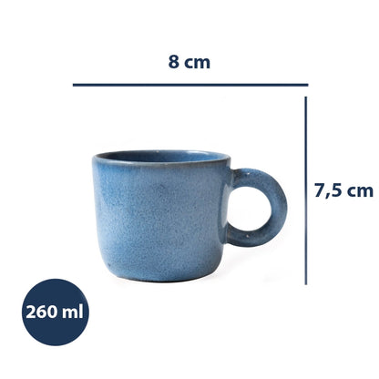 Stoneware Kupa - Sayfi Mavi