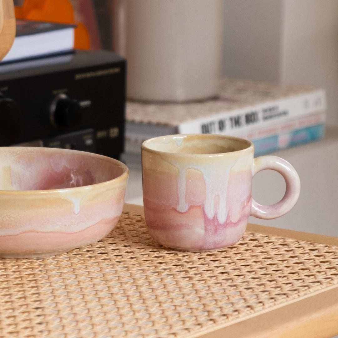 Stoneware Kupa - Müdavim Pembe