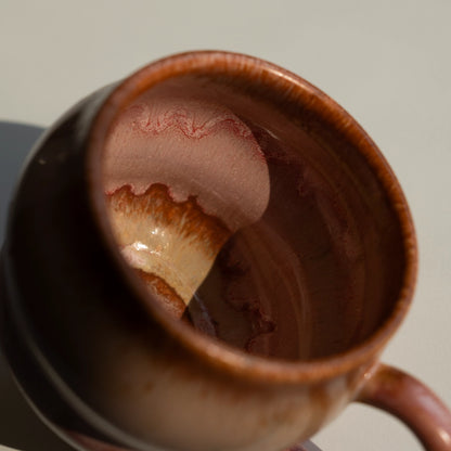 Stoneware Büyük Kupa - Gonca Pembe