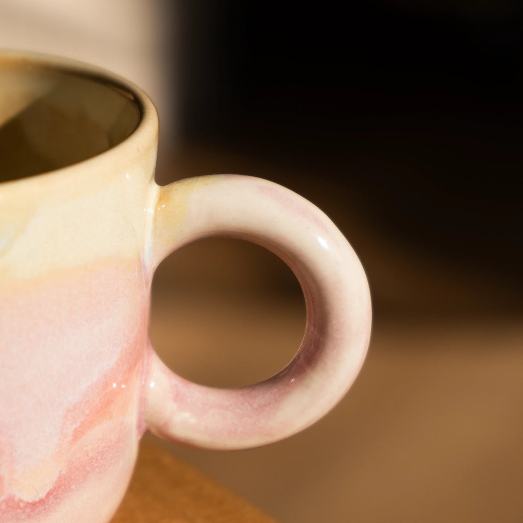 Stoneware Kupa - Müdavim Pembe
