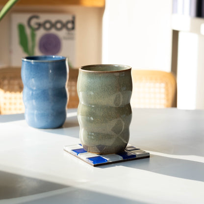 Stoneware Lungo Bardak - Müdavim Yeşil