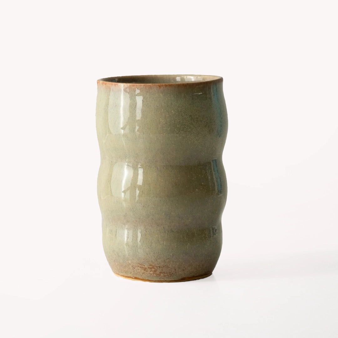 Stoneware Lungo Bardak - Müdavim Yeşil