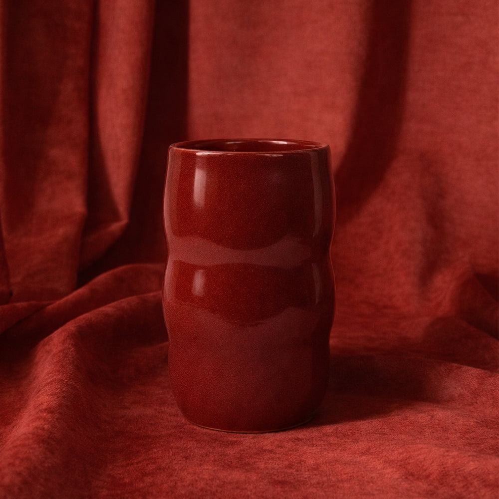 Stoneware Lungo Bardak - Dem Kırmızı