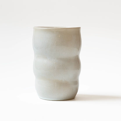 Stoneware Lungo Bardak - İnci Beyaz
