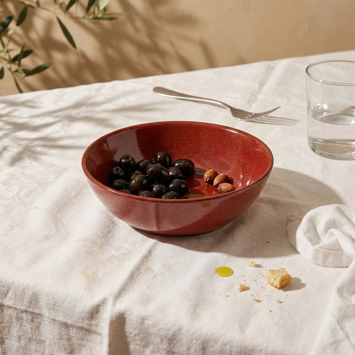 Stoneware Meze Tabağı – Dem Kırmızı