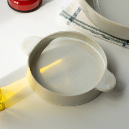 Stoneware Meze Tabağı - İnci Beyaz