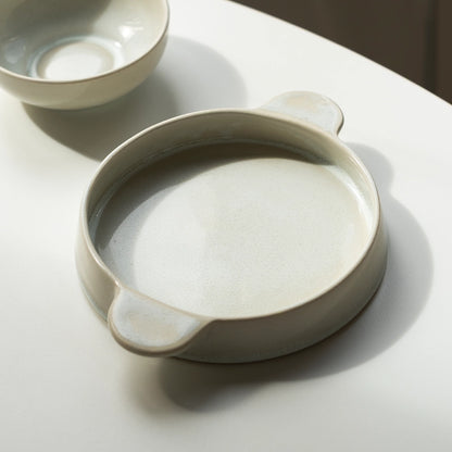Stoneware Meze Tabağı - İnci Beyaz