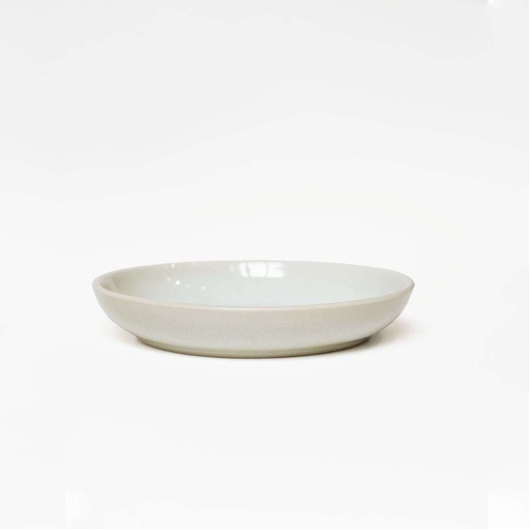 Stoneware Mezelik Tabak - İnci Beyaz