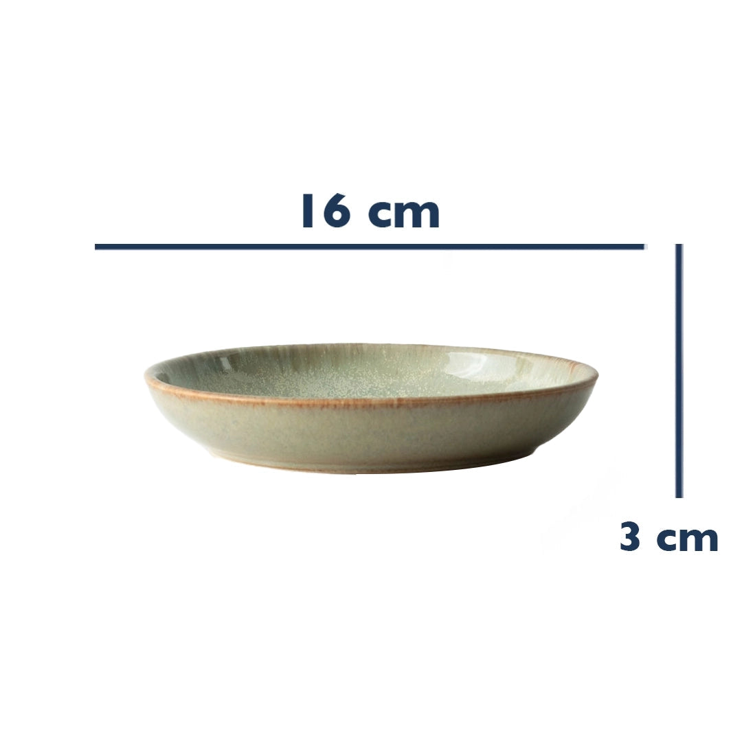 Stoneware Mezelik Tabak - Müdavim Yeşil