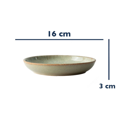 Stoneware Mezelik Tabak - Müdavim Yeşil