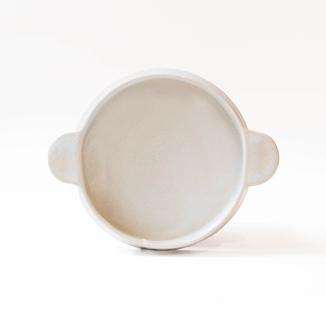 Stoneware Meze Tabağı - İnci Beyaz