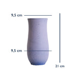 Stoneware Sütun Vazo - Mor
