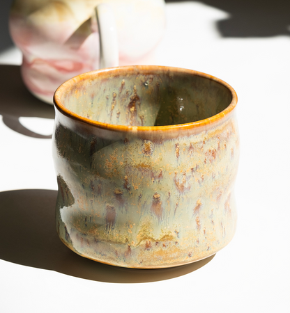 Stoneware Büyük Bardak - Müdavim Yeşil