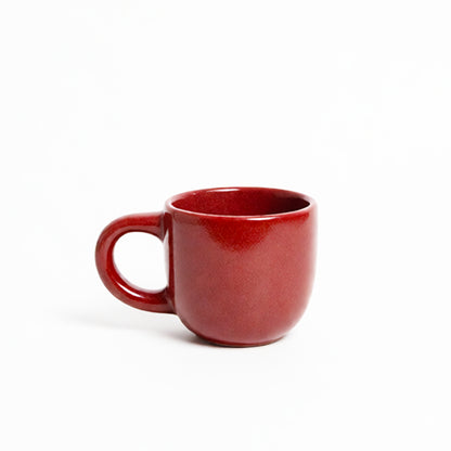 Stoneware Orta Boy Kupa - Dem Kırmızı