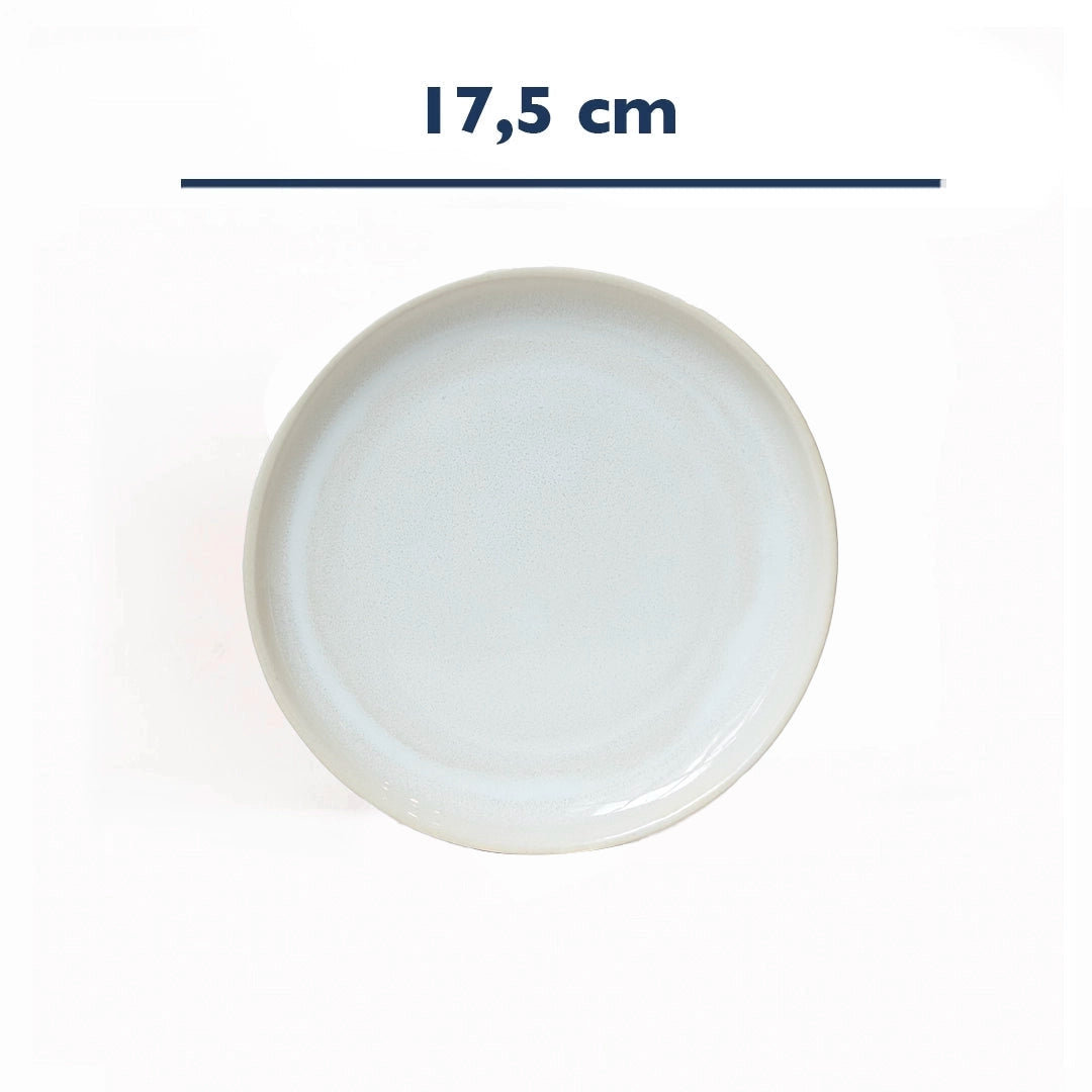 Stoneware Tatlı Tabağı - İnci Beyaz