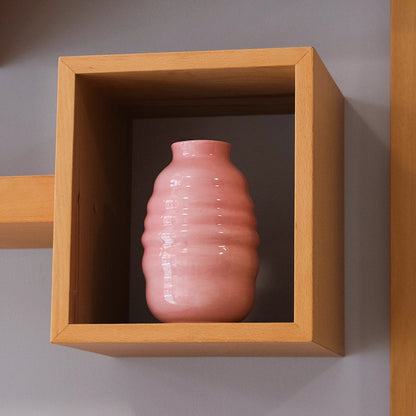 Stoneware Bombeli Vazo - Pembe