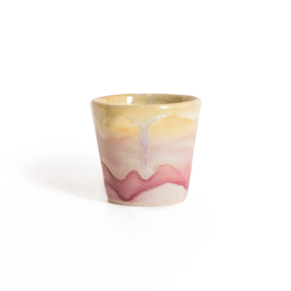 Stoneware Espresso Bardağı - Müdavim Pembe