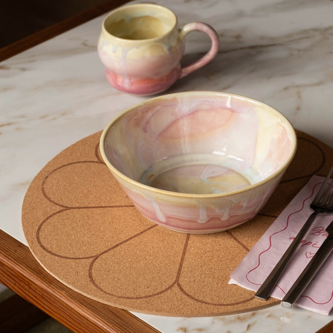 Stoneware Derin Bowl - Müdavim Pembe