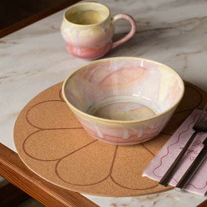 Stoneware Derin Bowl - Müdavim Pembe