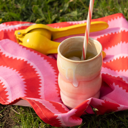 Stoneware Lungo Bardak - Müdavim Pembe