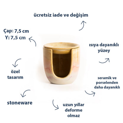 Stoneware Buhurdanlık II - Müdavim Pembe