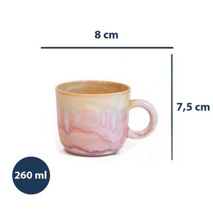 Stoneware Kupa - Müdavim Pembe