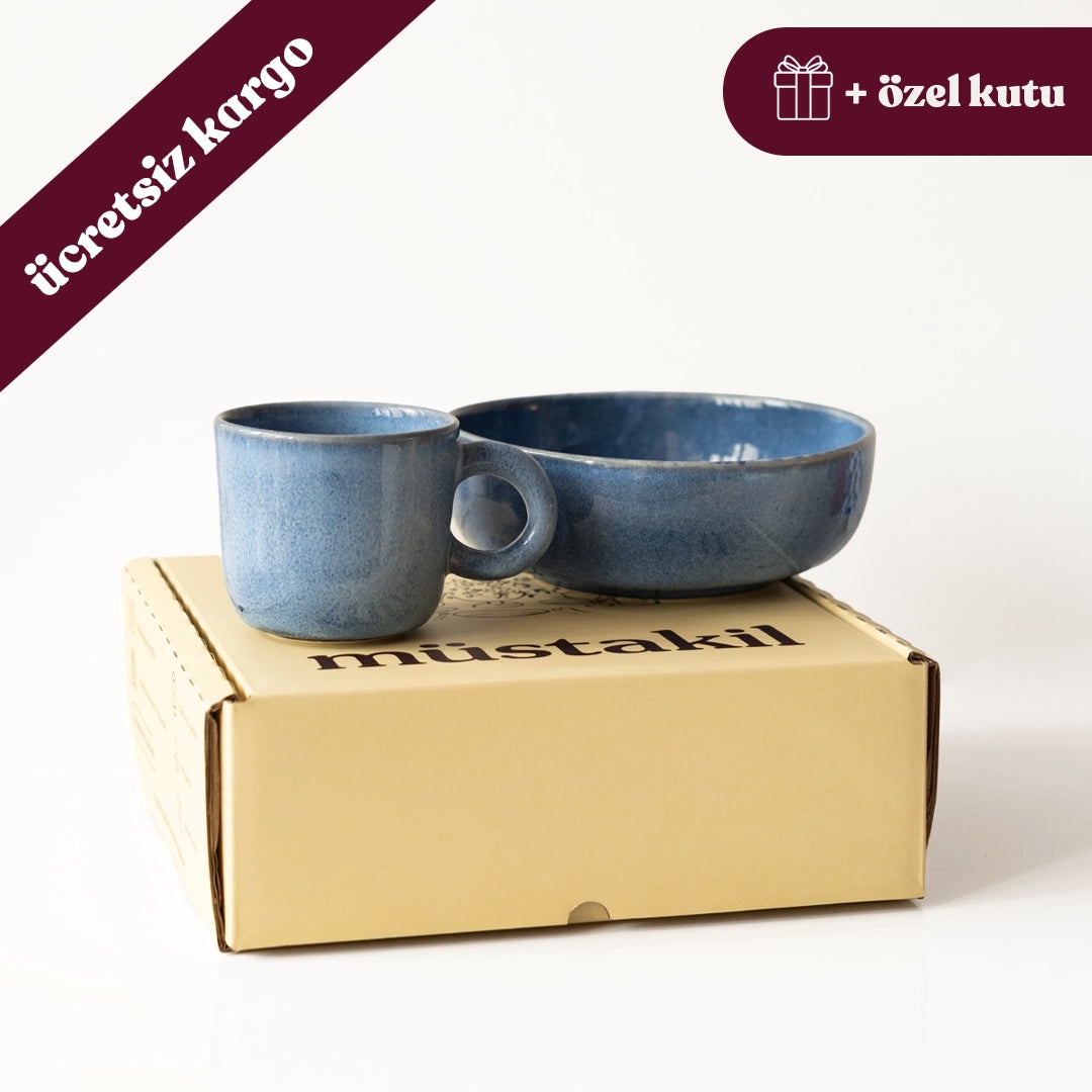 Kahvaltı Ritüeli: Sayfi Mavi Bowl + Kupa