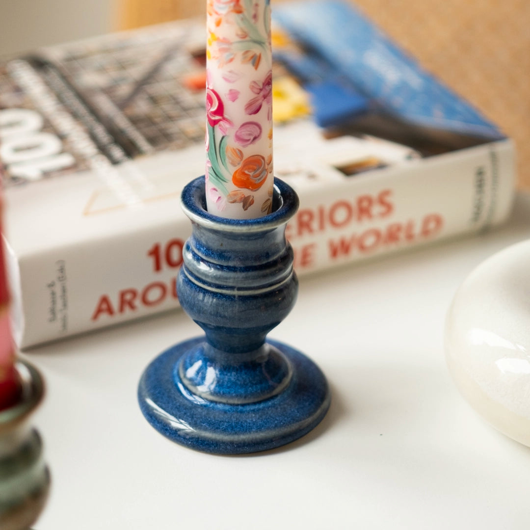 Stoneware Şamdan + Çizimli 2&