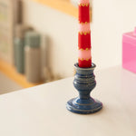 Çizgili 2'li Mum Seti