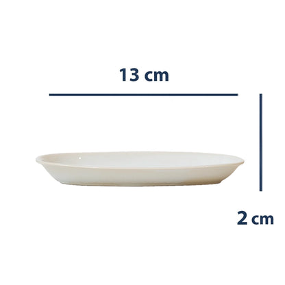 Stoneware Kayık Sosluk - İnci Beyaz