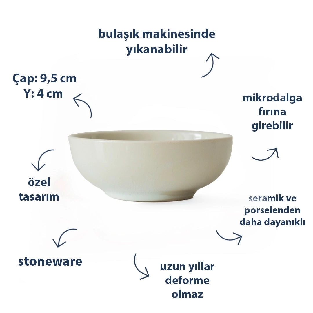 Stoneware Sosluk - İnci Beyaz
