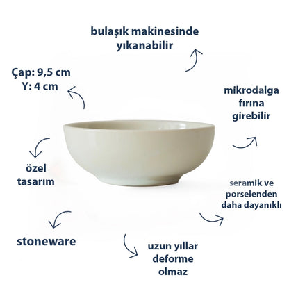 Stoneware Sosluk - İnci Beyaz