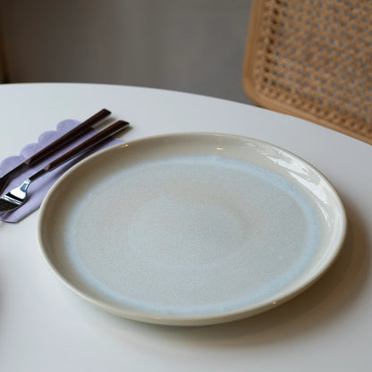 Stoneware Yemek Tabağı - İnci Beyaz