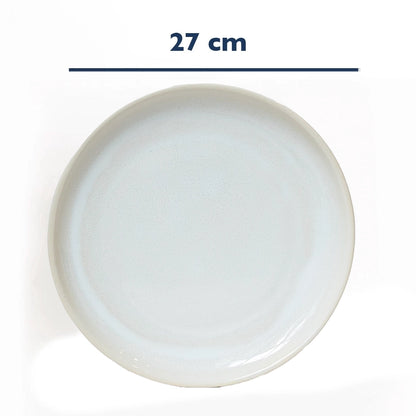 Stoneware Yemek Tabağı - İnci Beyaz