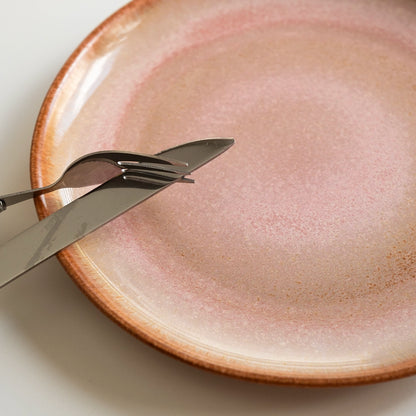 Stoneware Tatlı Tabağı - Gonca Pembe