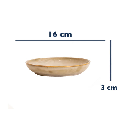 Stoneware Mezelik Tabak - Sakin Taş