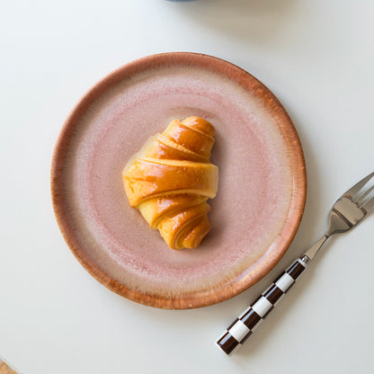 Stoneware Tatlı Tabağı - Gonca Pembe
