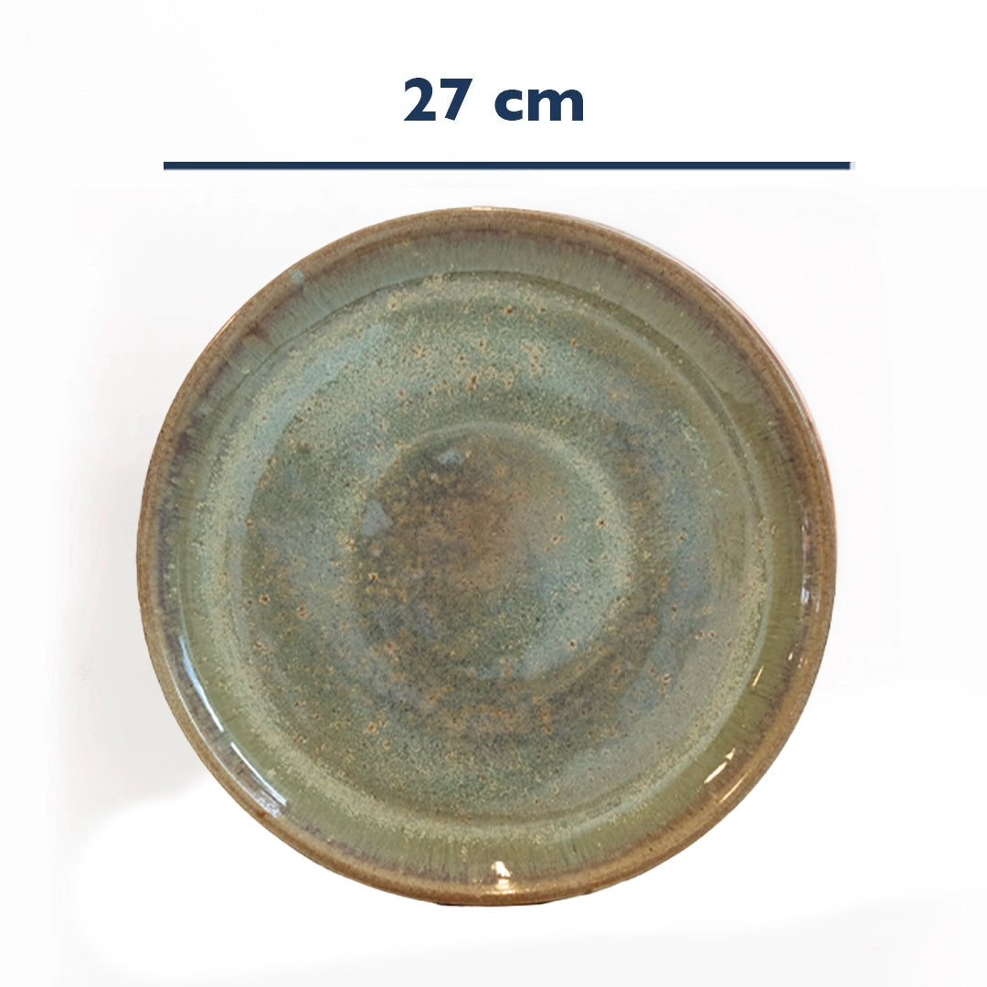 Stoneware Yemek Tabağı - Müdavim Yeşil