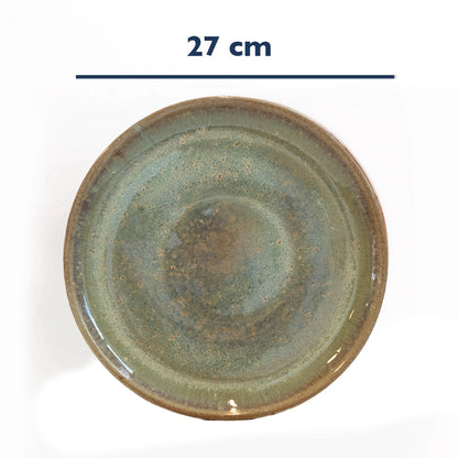 Stoneware Yemek Tabağı - Müdavim Yeşil